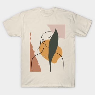 Girl with Leaf I T-Shirt